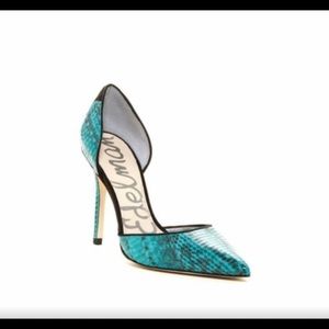 SAM EDELMAN Delilah Python Leather D' Orsay  8M